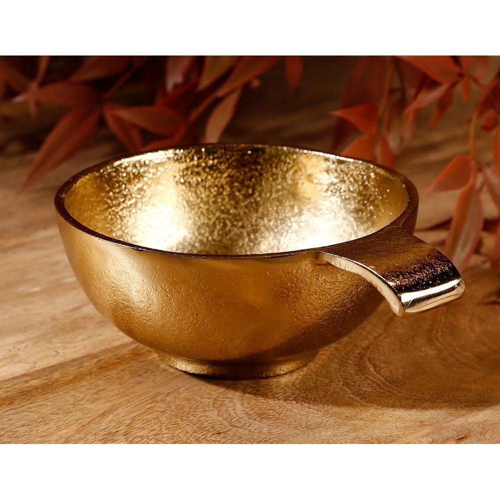 קערת הגשה מעוצבת לפיצוחים עשויה BRASS זהב