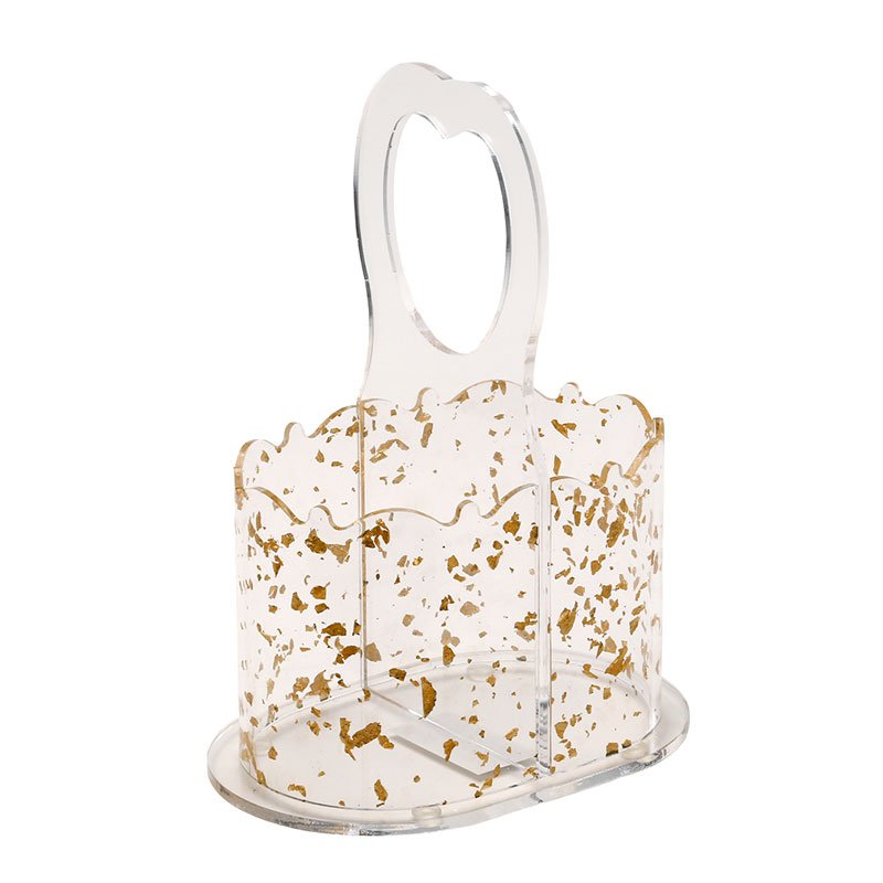 סכומון הגשה GOLD PARTICLES אקריליק – 18X12X25