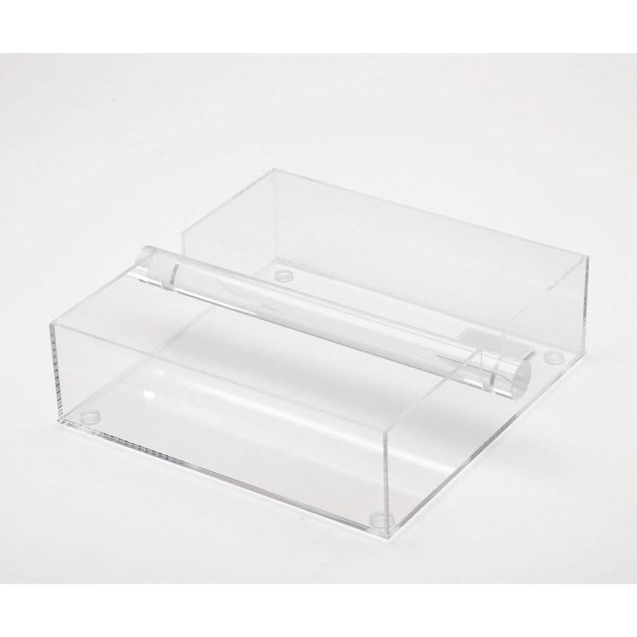 מעמד מפיות מרובע עשוי אקריליק שקוף 20X20X6 ס"מ