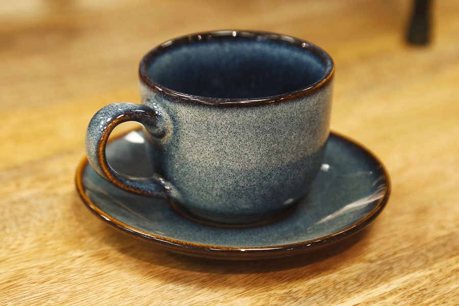 סט תה STONE WARE BLUE בצבע כחול 200ml סט מעוצב להגשה ולאירוח