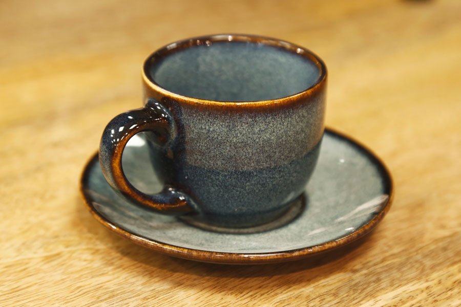 סט קפה STONE WARE BLUE בצבע כחול 80ml סט מעוצב להגשה ולאירוח