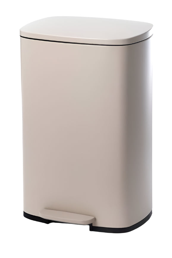 פח אשפה מעוצב בגוון מוקה יוקרתי טריקה שקטה 50L