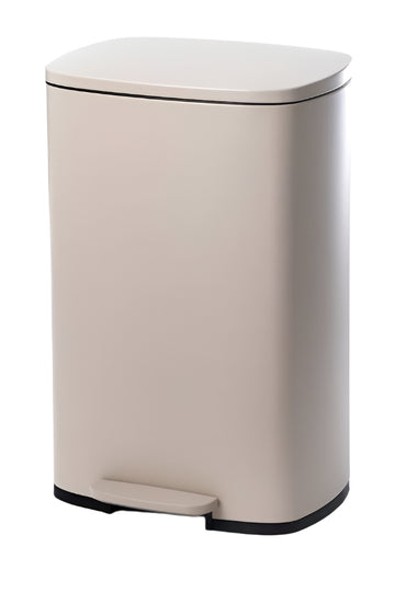פח אשפה מעוצב בגוון מוקה יוקרתי טריקה שקטה 50L