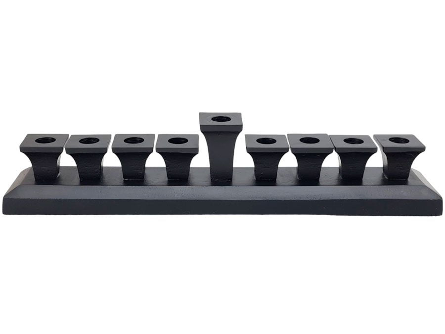 חנוכיות BRASS – מבחר גוונים ועיצובים – חנוכיה BRASS BLACK – דגם 1