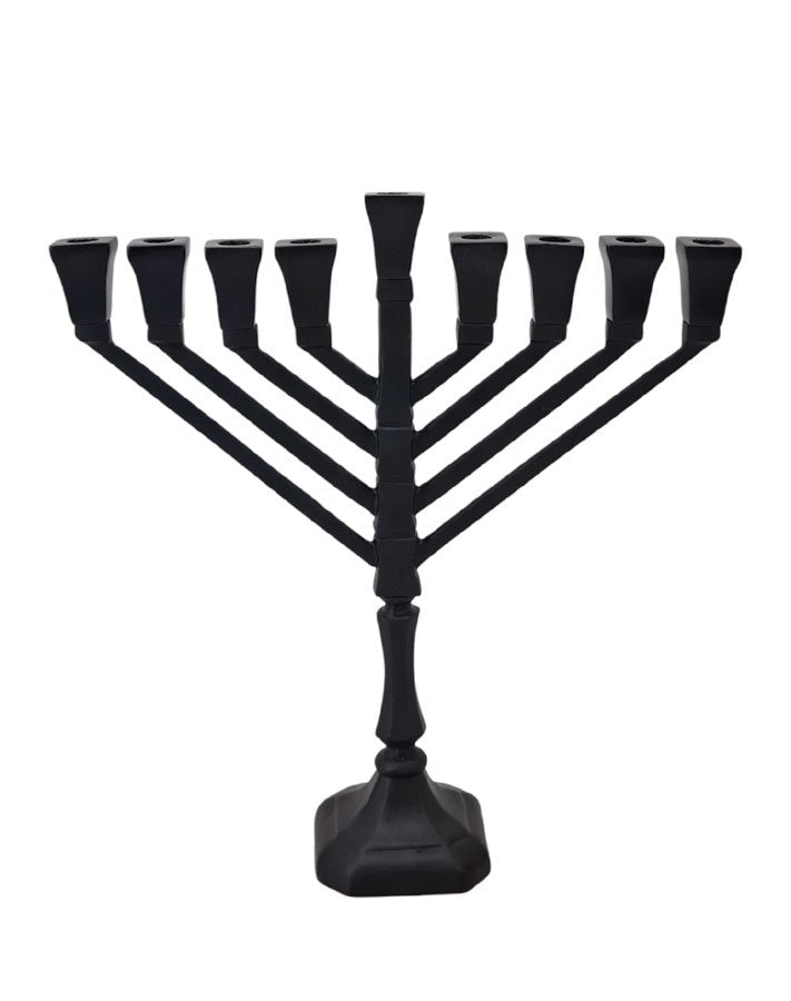 חנוכיות BRASS – מבחר גוונים ועיצובים – חנוכיה BRASS BLACK – דגם 2