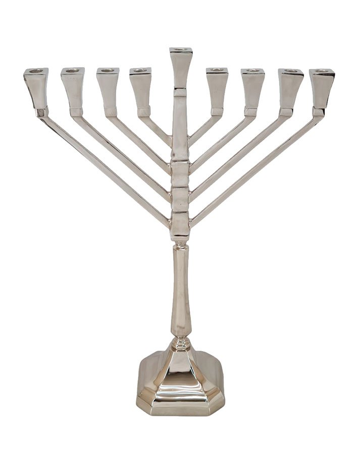 חנוכיות BRASS – מבחר גוונים ועיצובים – חנוכיה BRASS SHINE GOLD זהב