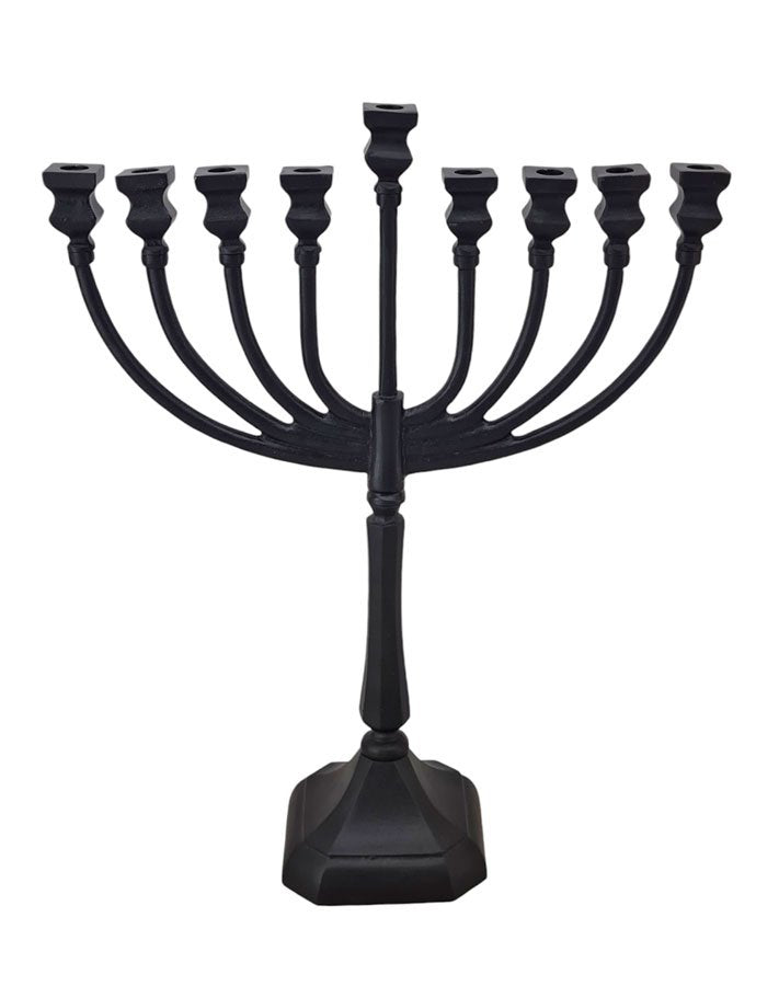 חנוכיות BRASS – מבחר גוונים ועיצובים – חנוכיה BRASS NICKEL – דגם 3