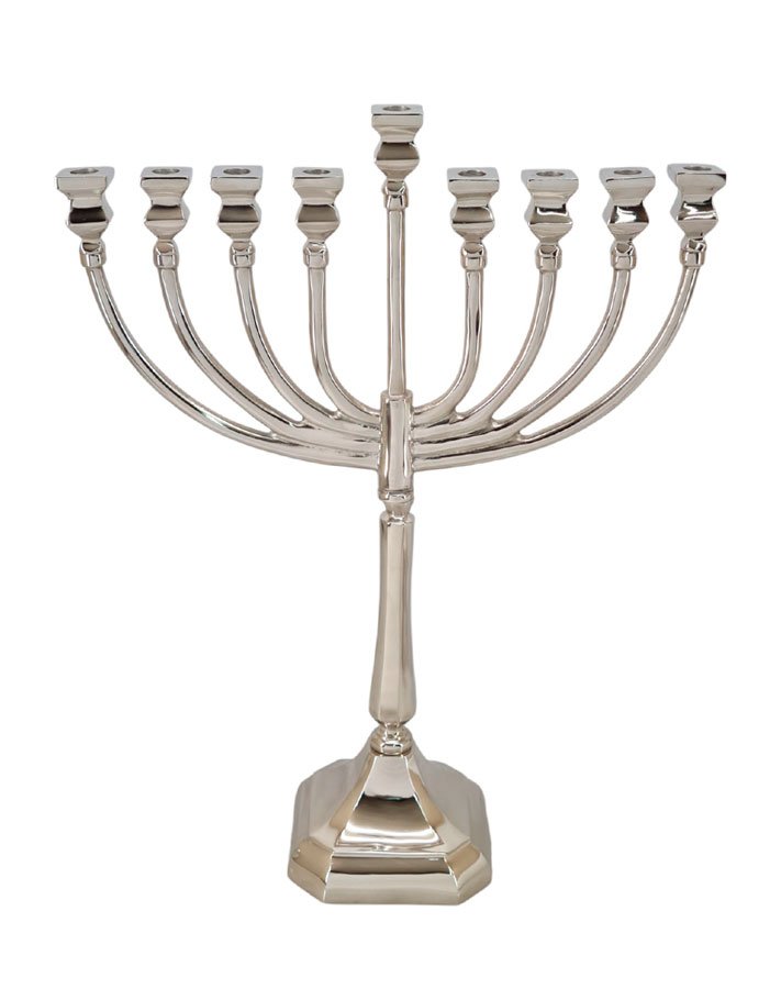 חנוכיות BRASS – מבחר גוונים ועיצובים – חנוכיה BRASS GOLD – דגם 2