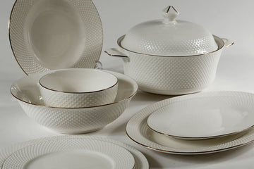 סרויס אוכל 55 פס זהב NEW BON CHINA