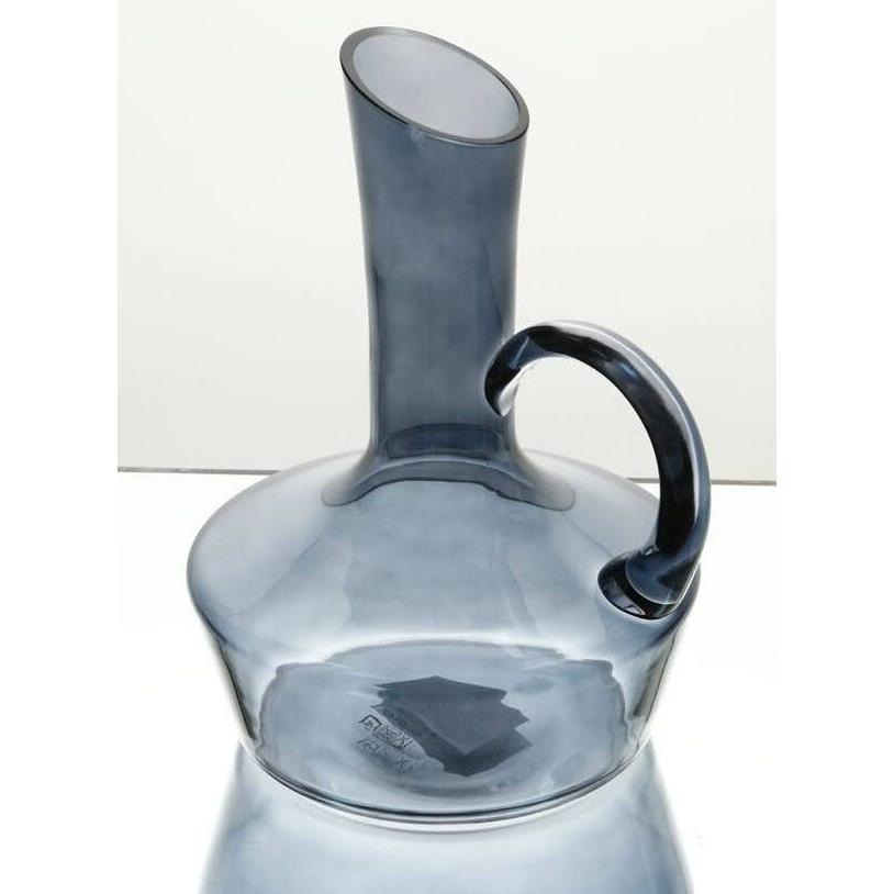 דקנטר יין עשוי קריסטל מרהיב בגוון כחול 1700ML