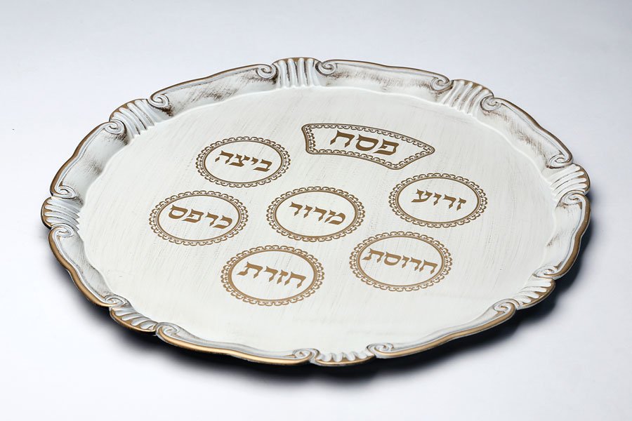 מגש פסח ענתיק – מבחר עיצובים – מגש פסח ענתיק – דגם 2