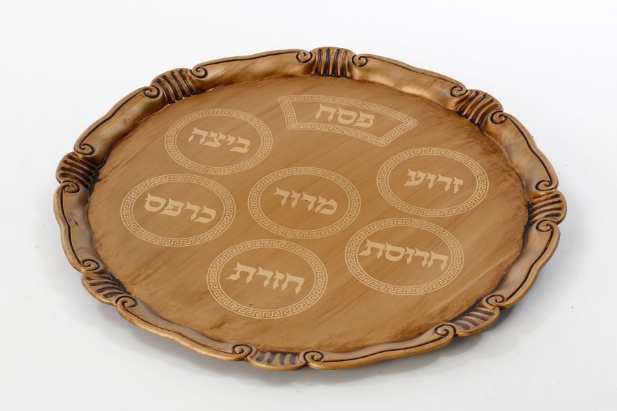 מגש פסח ענתיק – מבחר עיצובים – מגש פסח ענתיק – דגם 6