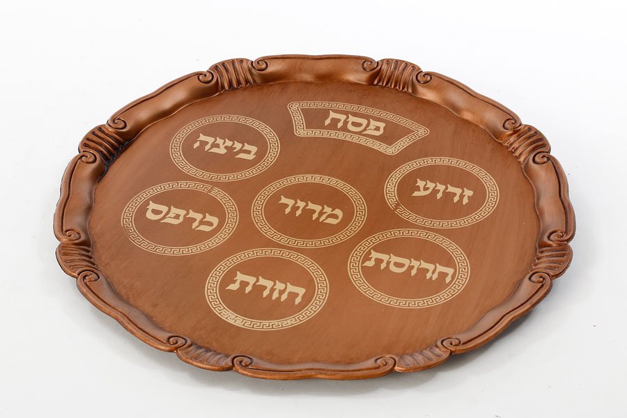 מגש פסח ענתיק – מבחר עיצובים – מגש פסח ענתיק – דגם 9