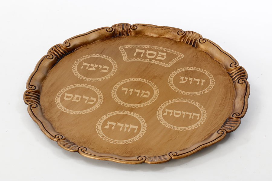 מגש פסח ענתיק – מבחר עיצובים – מגש פסח ענתיק – דגם 12