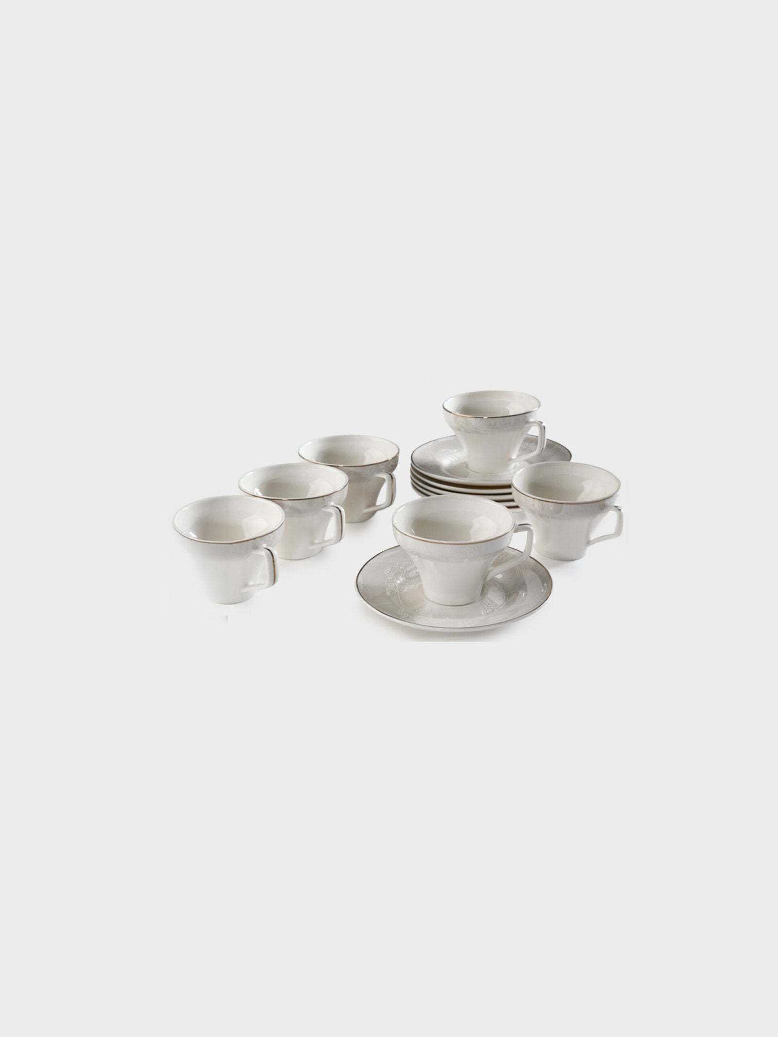 סט תה 220 מ"ל פורצלן NEW BONE CHINA CONVERSE 220ml סט מעוצב להגשה ולאירוח