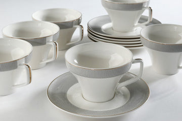 סט תה 220 מ"ל פורצלן NEW BONE CHINA CONVERSE 220ml סט מעוצב להגשה ולאירוח