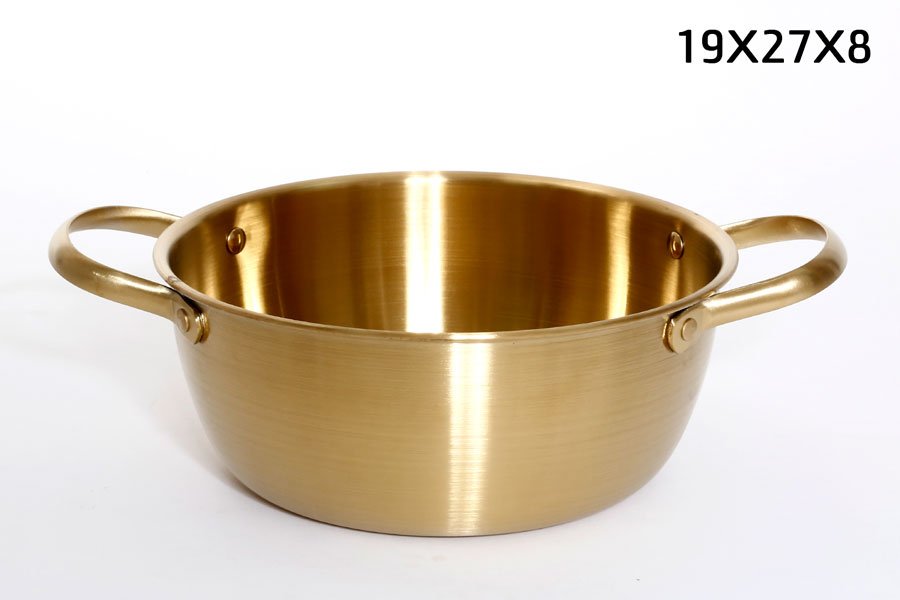סיר הגשה נירוסטה זהב DREAM CHEF 19X27X8 כלי בישול איכותי למטבח ולאירוח