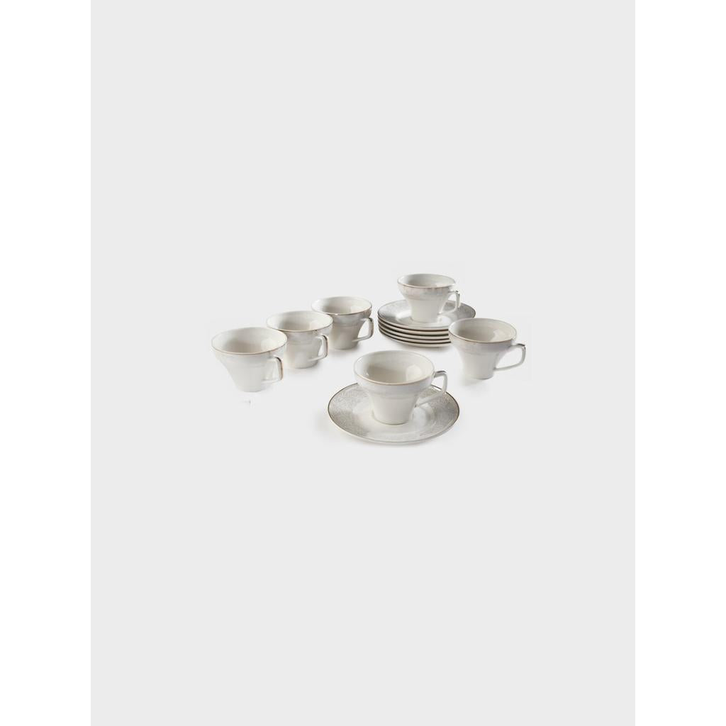 סט קפה 80 מ"ל פורצלן NEW BONE CHINA CONVERSE 80ml סט מעוצב להגשה ולאירוח