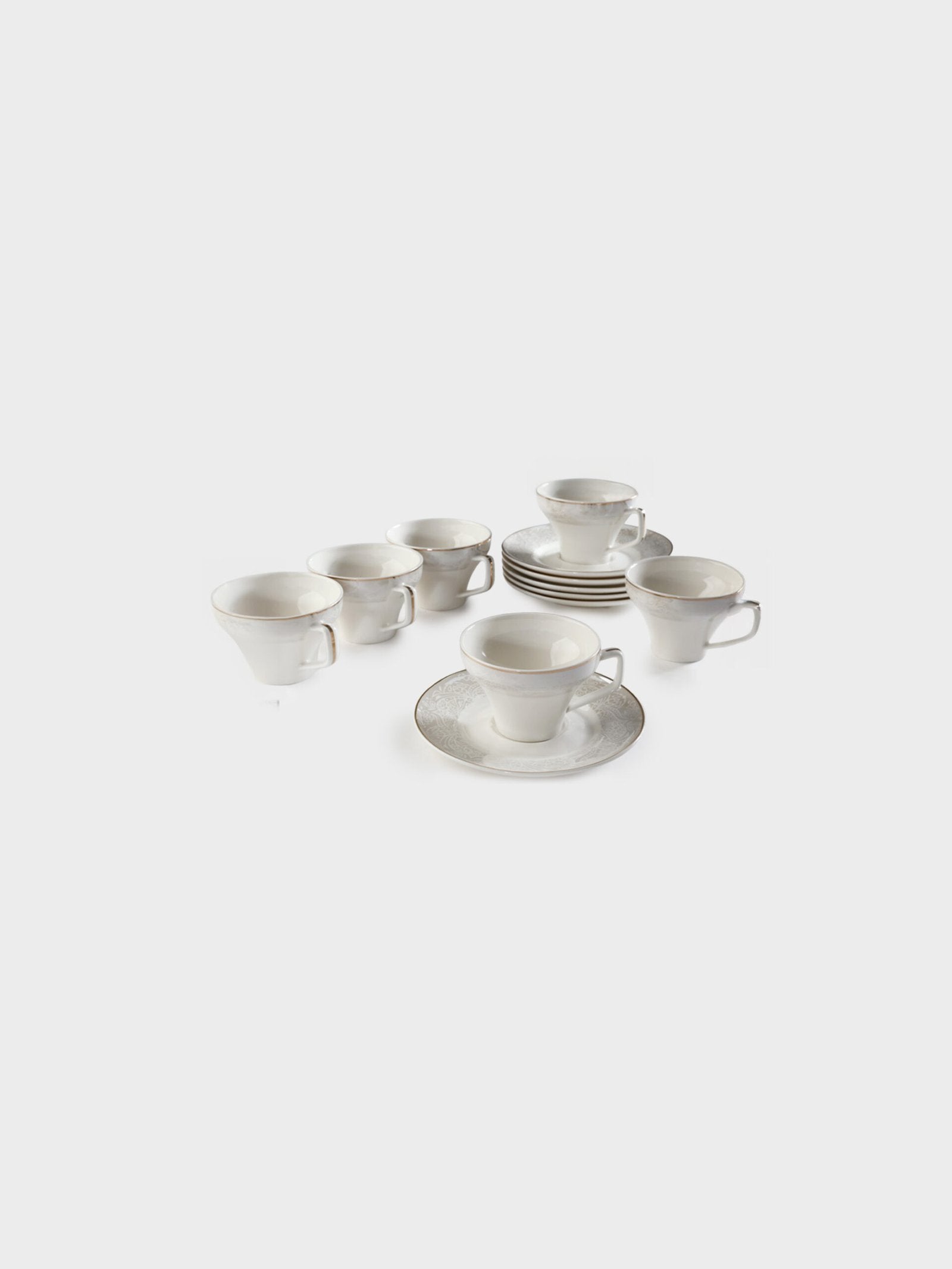 סט קפה 80 מ"ל פורצלן NEW BONE CHINA CONVERSE 80ml סט מעוצב להגשה ולאירוח