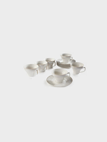 סט קפה 80 מ"ל פורצלן NEW BONE CHINA CONVERSE 80ml סט מעוצב להגשה ולאירוח