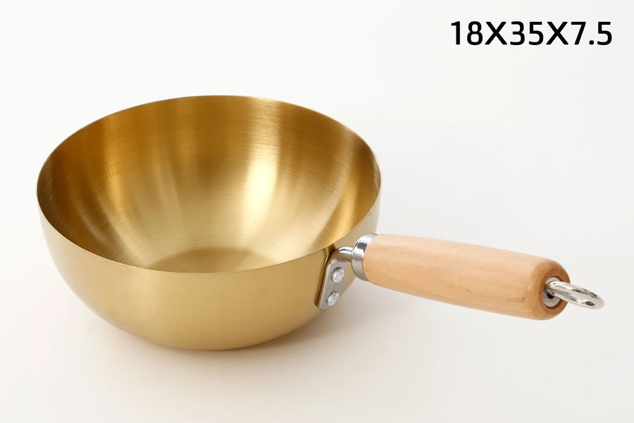 קלחת הגשה נירוסטה זהב DREAM CHEF 18X35X7.5 כלי בישול איכותי למטבח ולאירוח