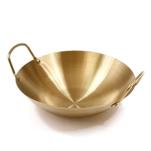 קערת ווק נירוסטה זהב DREAM CHEF להגשה 24X24X7