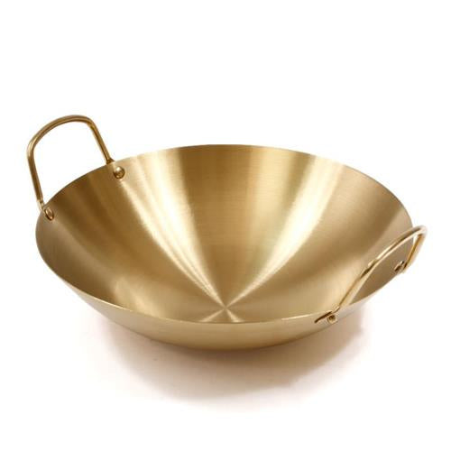 קערת ווק נירוסטה זהב DREAM CHEF להגשה 26X26X7.5