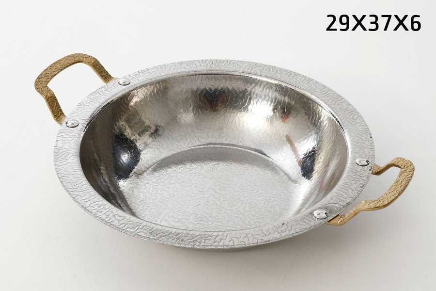 סיר הגשה נירוסטה DREAM CHEF 29X37X6 כלי בישול איכותי למטבח ולאירוח