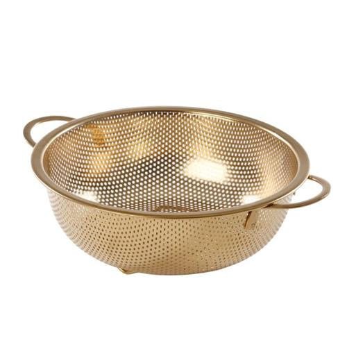 קערת מסננת נירוסטה עם ידיות זהב DREAM CHEF 22.5cm