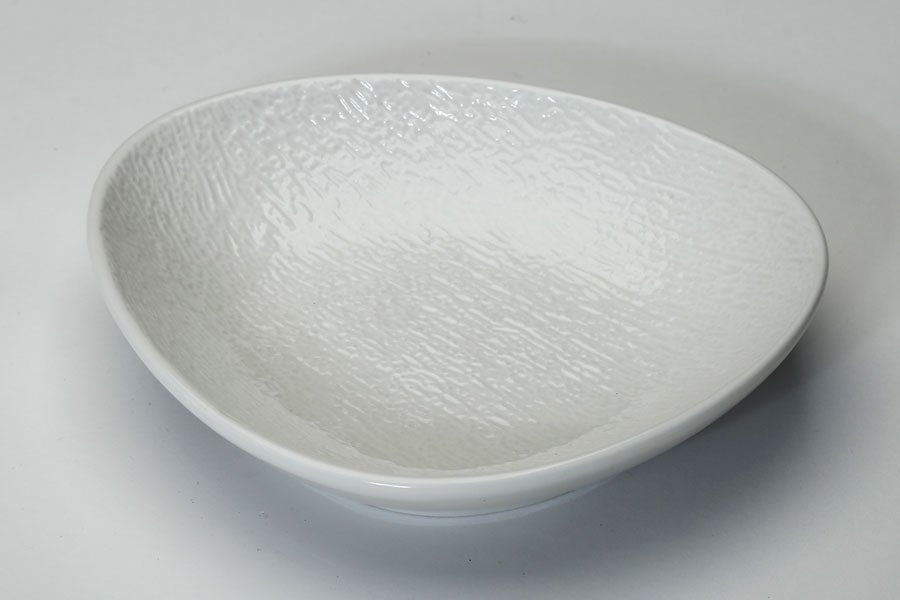 כלי הגשה פורצלן NEW BONE CHINA SIMPEL – בול לבן