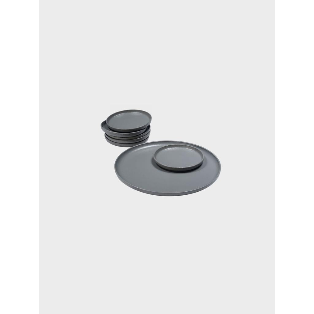 כלי שולחן STONE WARA – מבחר קערות וסטים – סט עוגה 7 חלקים – אפור