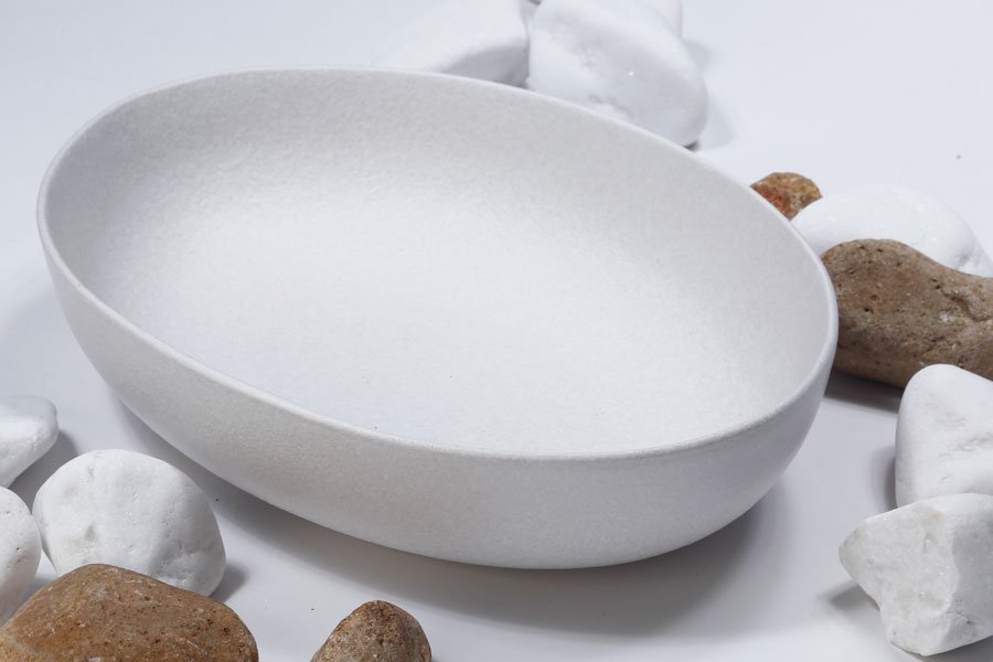 קערות אובליות STONE WARA – מבחר גוונים – קערה אובלית WHITE – דגם 2