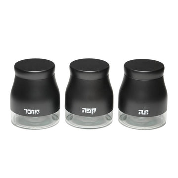 סט מזון ROMAN BLACK בצבע שחור 11x11x14 בעיצוב איכותי לבית ולאירוח