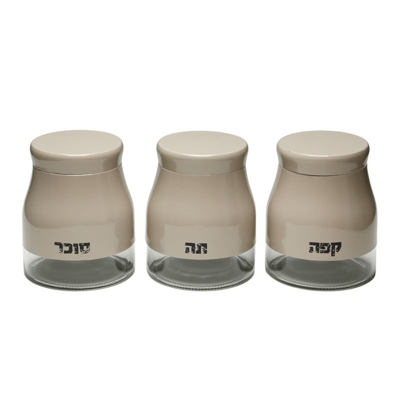 סט מזון ROMAN MOKA בצבע מוקה 11x11x14 בעיצוב איכותי לבית ולאירוח