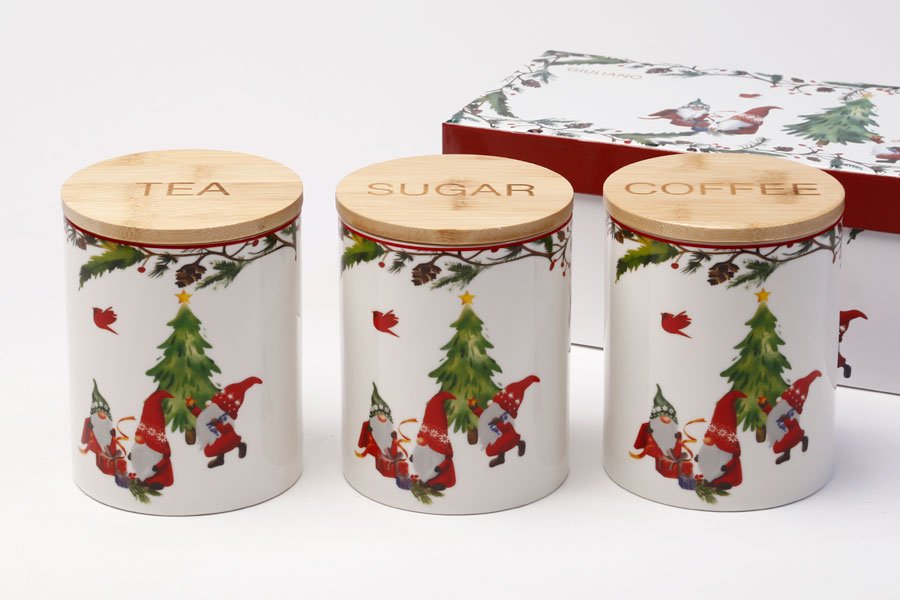 סט תה קפה סוכר ALBA NOEL 10X10X12 סט מעוצב להגשה ולאירוח לשימוש יומיומי ולמתנה בעיצוב מוקפד