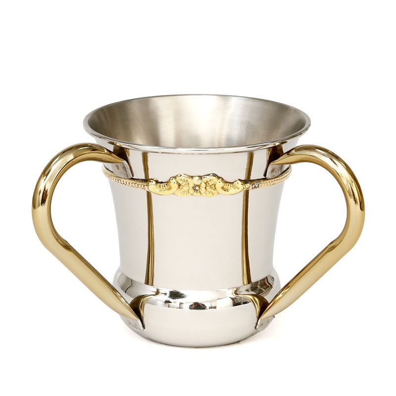 נטלה QUEENAN NICKEL GOLD בצבע כסף וזהב 650ml בעיצוב איכותי לבית ולאירוח