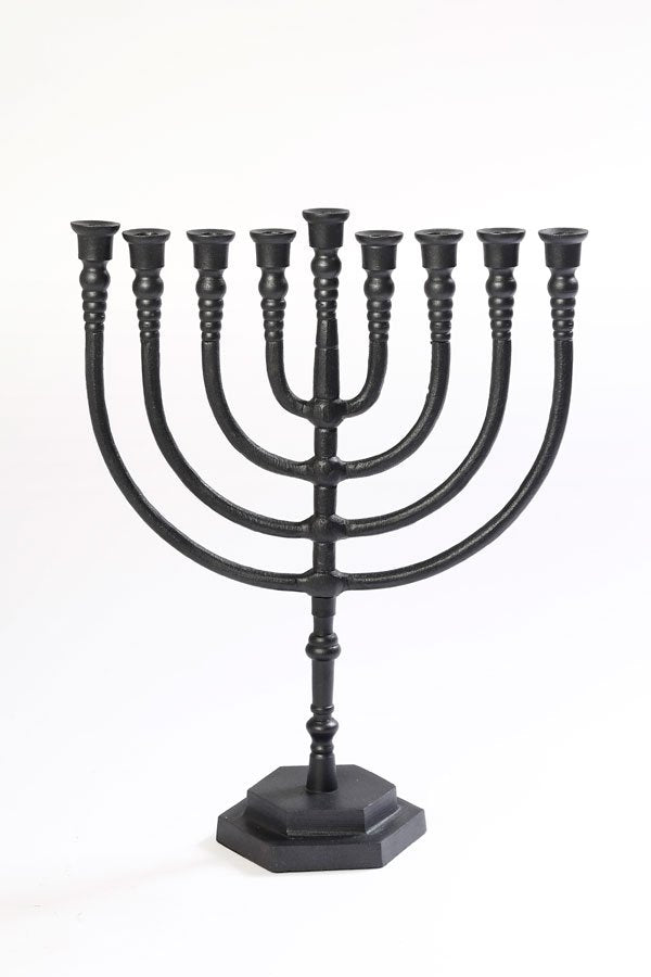 חנוכיה דגם מנורה BRASS – מבחר גוונים – חנוכיה דגם מנורה BRASS שחור – דגם 1
