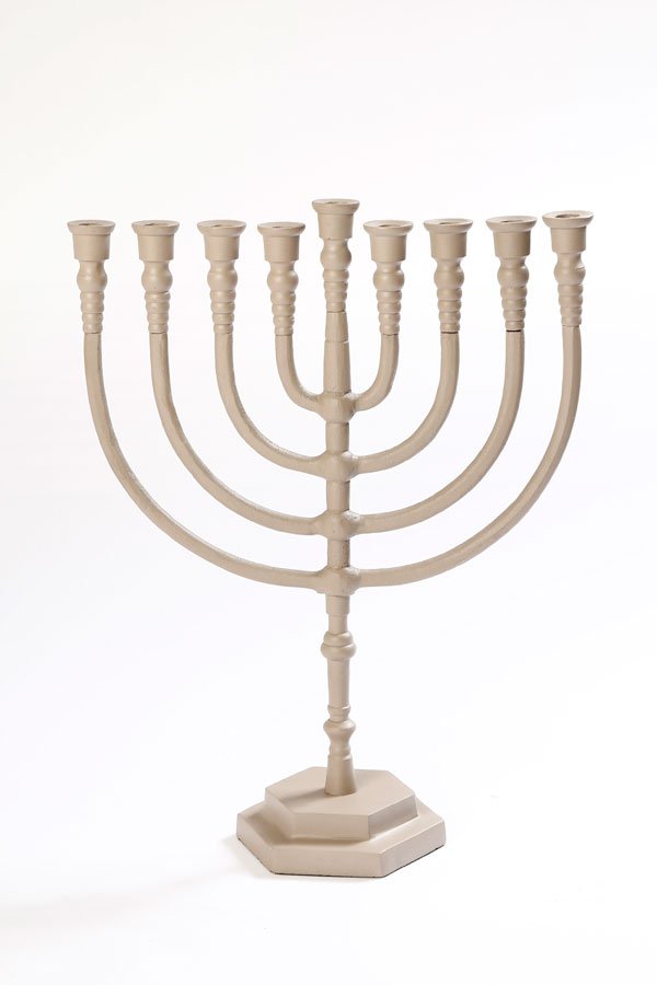 חנוכיה דגם מנורה BRASS – מבחר גוונים – חנוכיה דגם מנורה BRASS מוקה