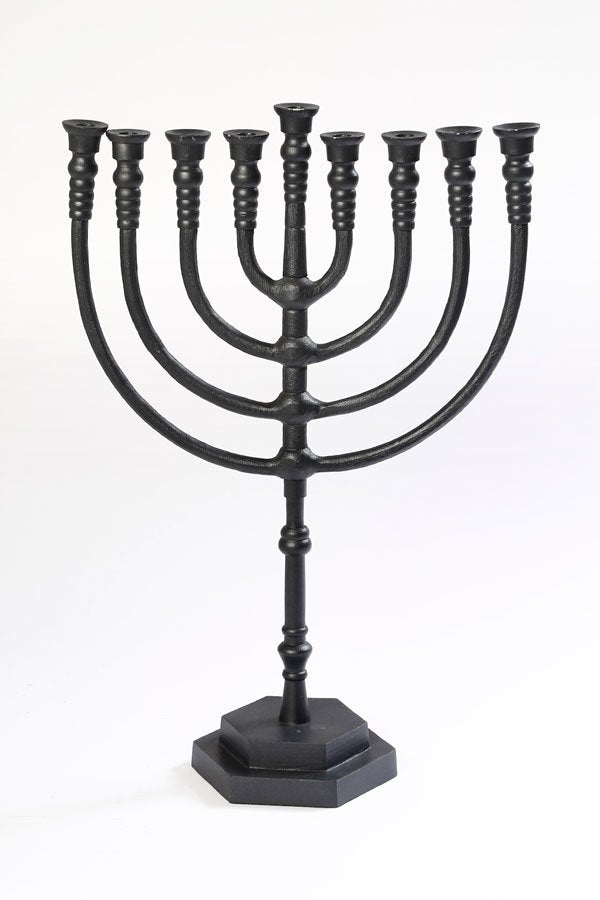 חנוכיה דגם מנורה BRASS – מבחר גוונים – חנוכיה דגם מנורה BRASS שחור – דגם 2