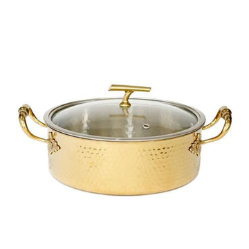סוטאז נירוסטה MICHELANGELO למטבח ולבישול זהב 5 ליטר 26x26x9.5 5L