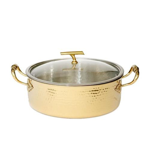 סוטאז נירוסטה MICHELANGELO למטבח ולבישול זהב 6.1 ליטר 28x28x10 6.1L