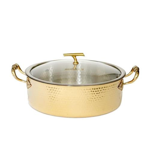 סוטאז נירוסטה MICHELANGELO למטבח ולבישול זהב 8.8 ליטר 32x32x11 8.8L