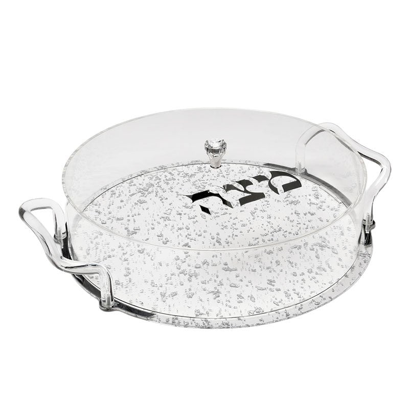 קופסה למצה עגולה אקריליק – מבחר עיצובים – קופסה למצה עגולה אקריליק – דגם 2