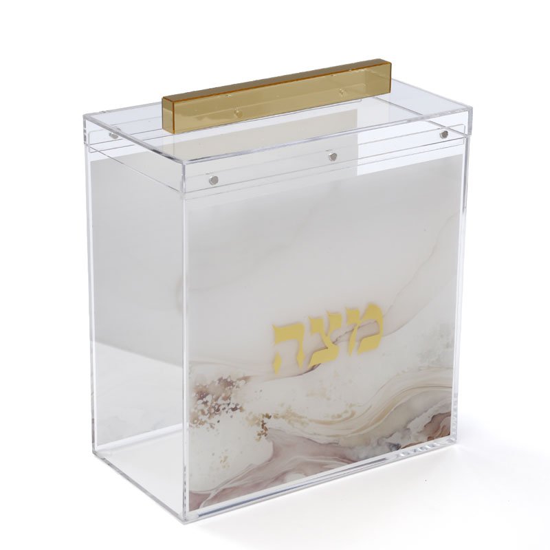 קופסה למצות מכונה אקריליק – מבחר עיצובים – קופסה למצות מכונה אקריליק – דגם 3