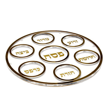 מגש פסח עגול אקריליק