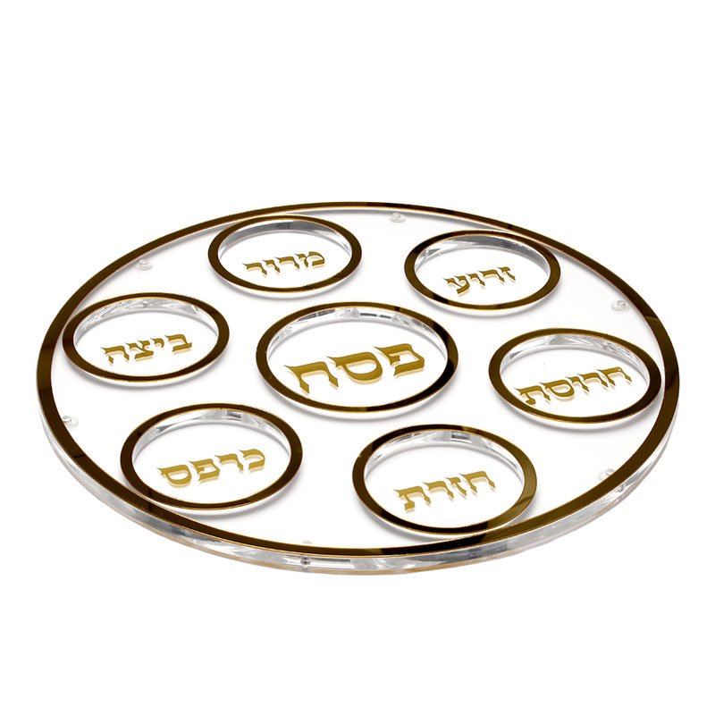 מגש פסח עגול אקריליק
