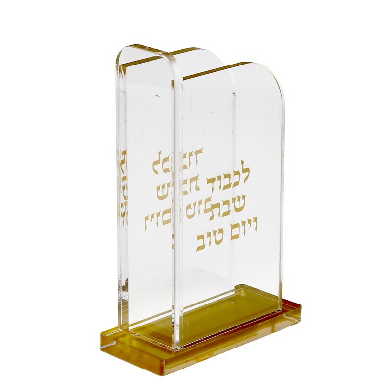 מעמד לגפרורים אקריליק דגם דוד – קידוש והבדלה למטבח, להגשה ולאירוח באווירה נעימה