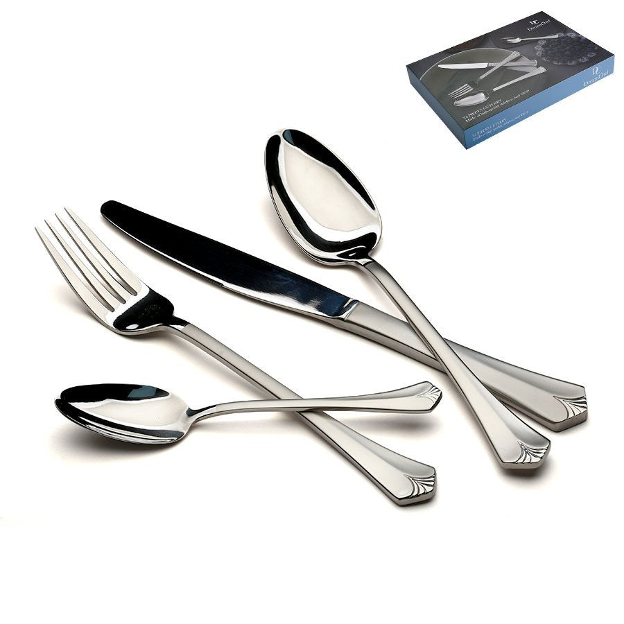 סט סכו״ם GLORIA 18/10 inox304 | נירוסטה איכותית לשישה סועדים בעיצוב איכותי – 24 חלקים