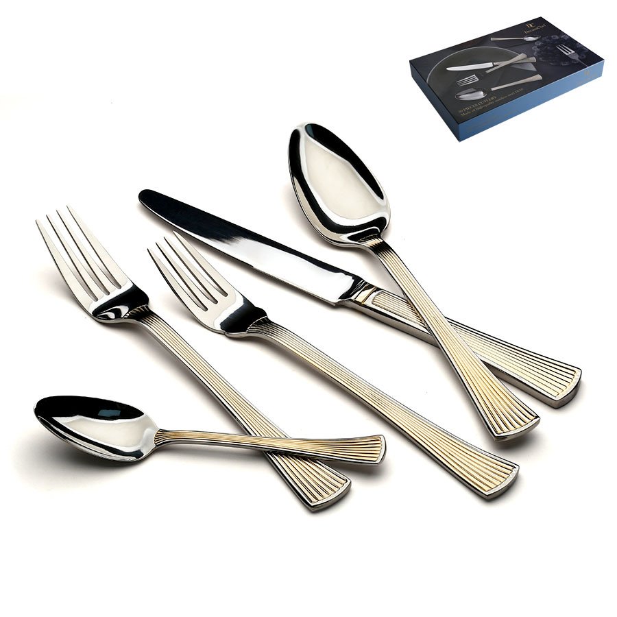 סט סכו״ם NAPIES 18/10 inox304 | נירוסטה איכותית לשישה סועדים בעיצוב איכותי – 30 חלקים