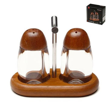 זוג מלחיות על מתקן דקורטיבי DREAM CHEF מאקריליק בשילוב עץ לבית מעוצב ולאירוח Default Title
